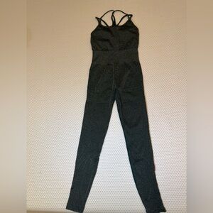 Fabletics Black Strappy Jumpsuit